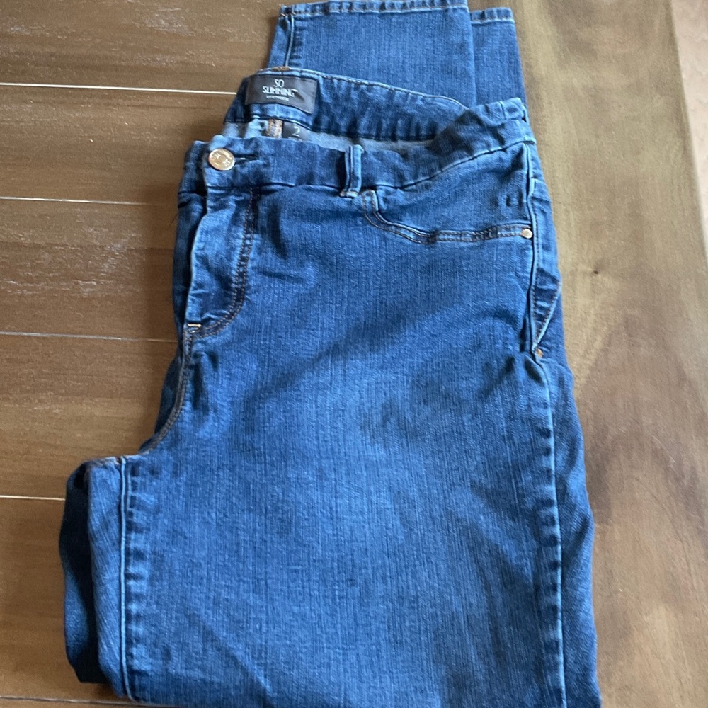 Chico's Dark Blue Skinny Jeans